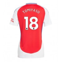 Arsenal Takehiro Tomiyasu #18 Fotballklær Hjemmedrakt Dame 2024-25 Kortermet